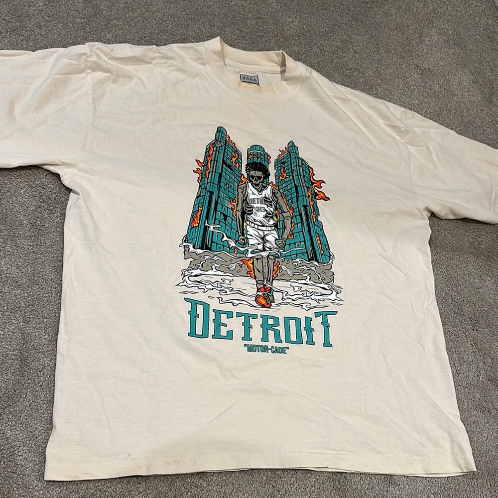 SANA Detroit Graphic Cream T-Shirt